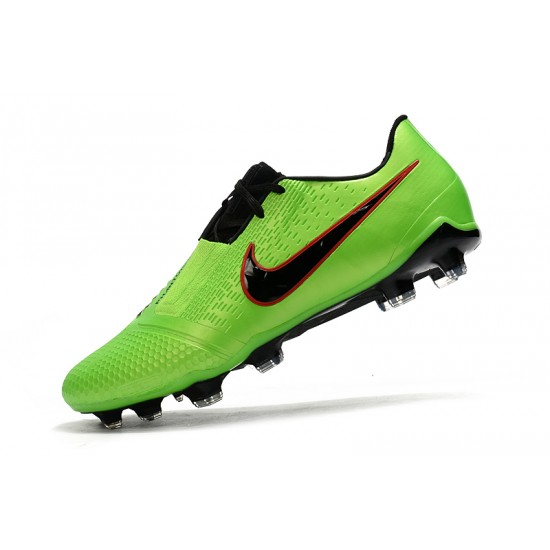 nike phantom black and green